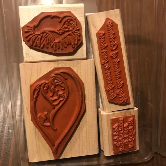 Stampin’ Up! Religious Christmas rubber stamps- set of 4. VGUC! - Picture 5 of 5